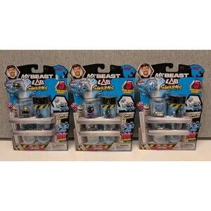 Lot Of 3 Mr Beast Lab Swarms Lab Pack 5 Micro Panther W/ Ultra Rare Panther